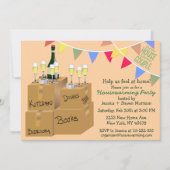 Grappig, kleurrijk housewarming feestje kaart (Voorkant)