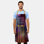 Grappig kleurrijk kruid de laatste grens Schort (Gedragen)