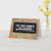 Grappig klooster kaart (Gele Bloem)