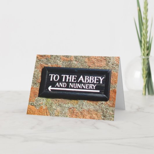 Grappig klooster kaart (Voorkant)