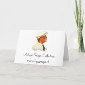 Grappig  knap en ijdel heer kaart (Achterkant)