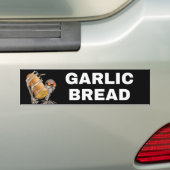 Grappig "Knoflook Brood" Skeleton Car Meme Bumpersticker (Op auto)