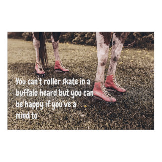 Grappig koe memen met schattige afbeeldingen met g perfect poster