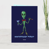 Grappig koel de kaartontwerp van de partij vreemd kaart (Achterkant)