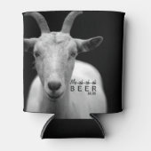 Grappig koel geitengeluid "mijn bier" monogram blikjeskoeler (Voorkant)