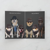 Grappig Koel Hond/Laboratorium van Groep Kaart (Binnen)