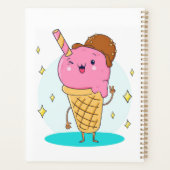 Grappig Koel Schattige Ijs Planner (Achterkant)