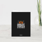 Grappig koelste pompoen in de patch halloween part kaart (Achterkant)
