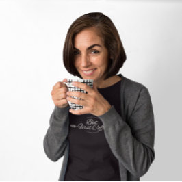 Grappig koffie citaat - zwart t-shirt