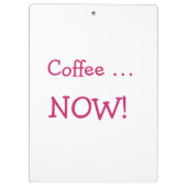 Grappig koffie fee werkplek klembord (Achterkant)