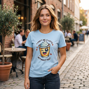 Grappig koffie grap shirt Latte zonder jou
