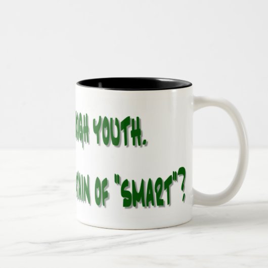 Grappig koffie-Mok met Gezegde Tweekleurige Koffiemok (Rechts)