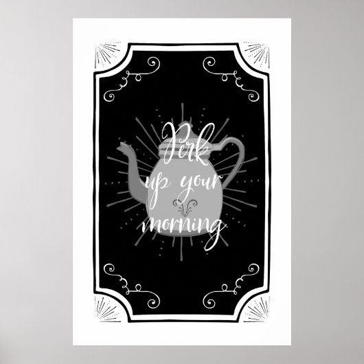 Grappig Koffiebord Poster (Voorkant)