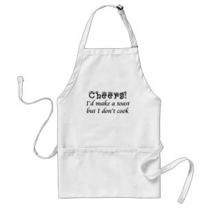 Grappig koken, slecht koken, keukenkleding standaard schort