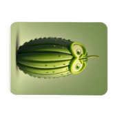 Grappig komkommer karakter magneet (Horizontaal)