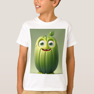 Grappig komkommer karakter t-shirt