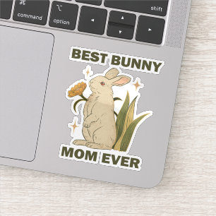 Grappig Konijn, Beste Konijnenmoeder Ooit, Konijne Sticker