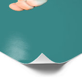 Grappig Konijn Beste Leraar In De Klas Perfect Poster (Hoek)