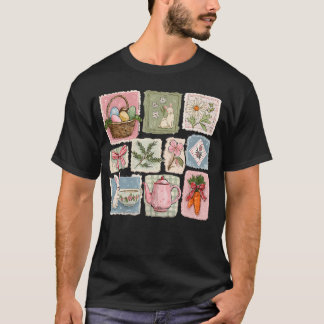 Grappig Konijn Eier Jager Konijn Gelukkige Pasen D T-shirt