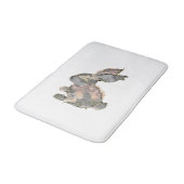 Grappig Konijn Haakwerk Patchwork Camo Konijn Gelu Badmat (Gekanteld)