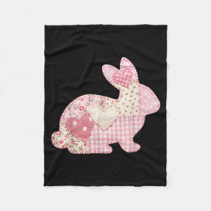 Grappig Konijn Hart Bloemstuk Lapjesdeken Konijn G Fleece Deken