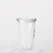 Grappig Konijn met Scheve Blik Acryl Drinkbeker (Rechts)