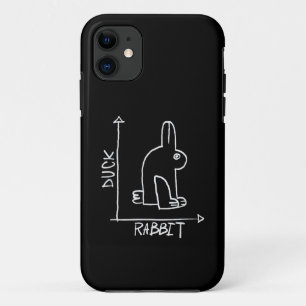 Grappig Konijn of Eend, diptiek met wilde dieren iPhone 11 Hoesje