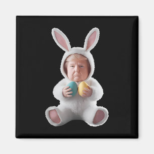 Grappig Konijn Pasen Trump Meme Gelukkig Pasen Magneet