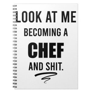 Grappig Kookcadeau Voor Chef Grappig Chef T-Shirt Notitieboek