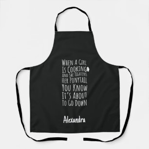 Grappig kookcadeau voor haar tiener meisjes vrouwe schort