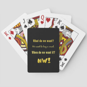 Grappig Koop een klinker — Nu! Pokerkaarten
