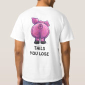 Grappig koppen en spijkers met T-shirt (Achterkant)