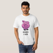Grappig koppen en spijkers met T-shirt (Voorkant volledig)
