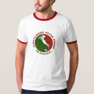 Grappig Koppige Italiaanse Heren T-Shirt