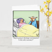 Grappig krijgen goed vrouw Wenskaart Kaart (Gele Bloem)