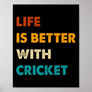 Grappig Krikket Leven Is Beter Met Krikket Poster