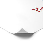 Grappig Krokodil Duimafdruk Gastboek Poster (Hoek)