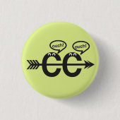 Grappig kruisland loopt © Ouch! Button (Voorkant)