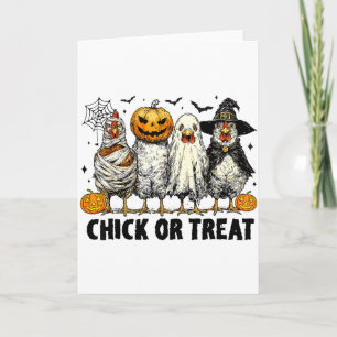 Grappig Kuiken Of Behandeling Halloween Heks Griez Kaart