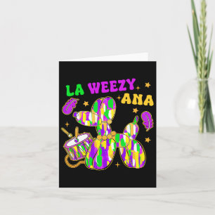 Grappig La Weezy Ana Mardi Gras Carnaval Cake Walk Kaart