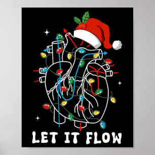 Grappig Laat Het Stromen Anatomie Hart Hartverplee Poster