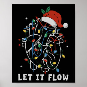 Grappig Laat Het Stromen Anatomie Hart Hartverplee Poster