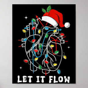 Grappig Laat Het Stromen Anatomie Hart Hartverplee Poster