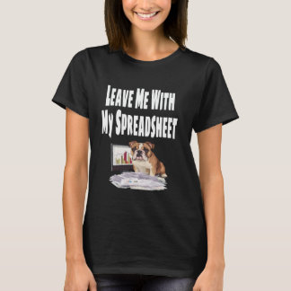 Grappig laat me met mijn spreadsheet liefhebber ge t-shirt