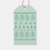 Grappig Label met kersthaaien Cadeaulabel (Achterkant)