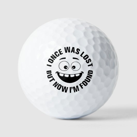 Grappig lachend verloren golf liefhebber humor golfballen (Voorkant)
