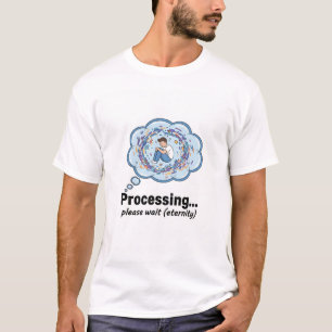 Grappig Lade Scherm voor Verwerking Grappige T-Shi T-shirt