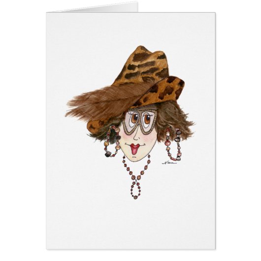 Grappig Lady met een normale familie (Voorkant)