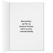 Grappig Lady met een normale familie (Binnen (Rechts))