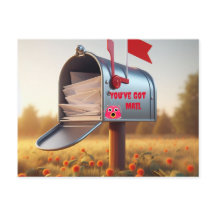Grappig - Land Mailbox Je hebt Mail - Briefkaart